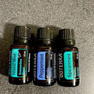 Spearmint, Limited Edition Island Mint and Peppermint Essential Oils
